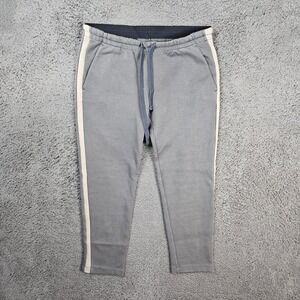 James Perse‎ Performance Jogger Sweatpants Gray White Stripe Size 2